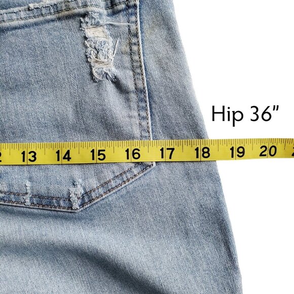 MOUSSY VINTAGE Carter Friend Tapered Denim Jeans Blue Size 28 - Picture 16 of 16